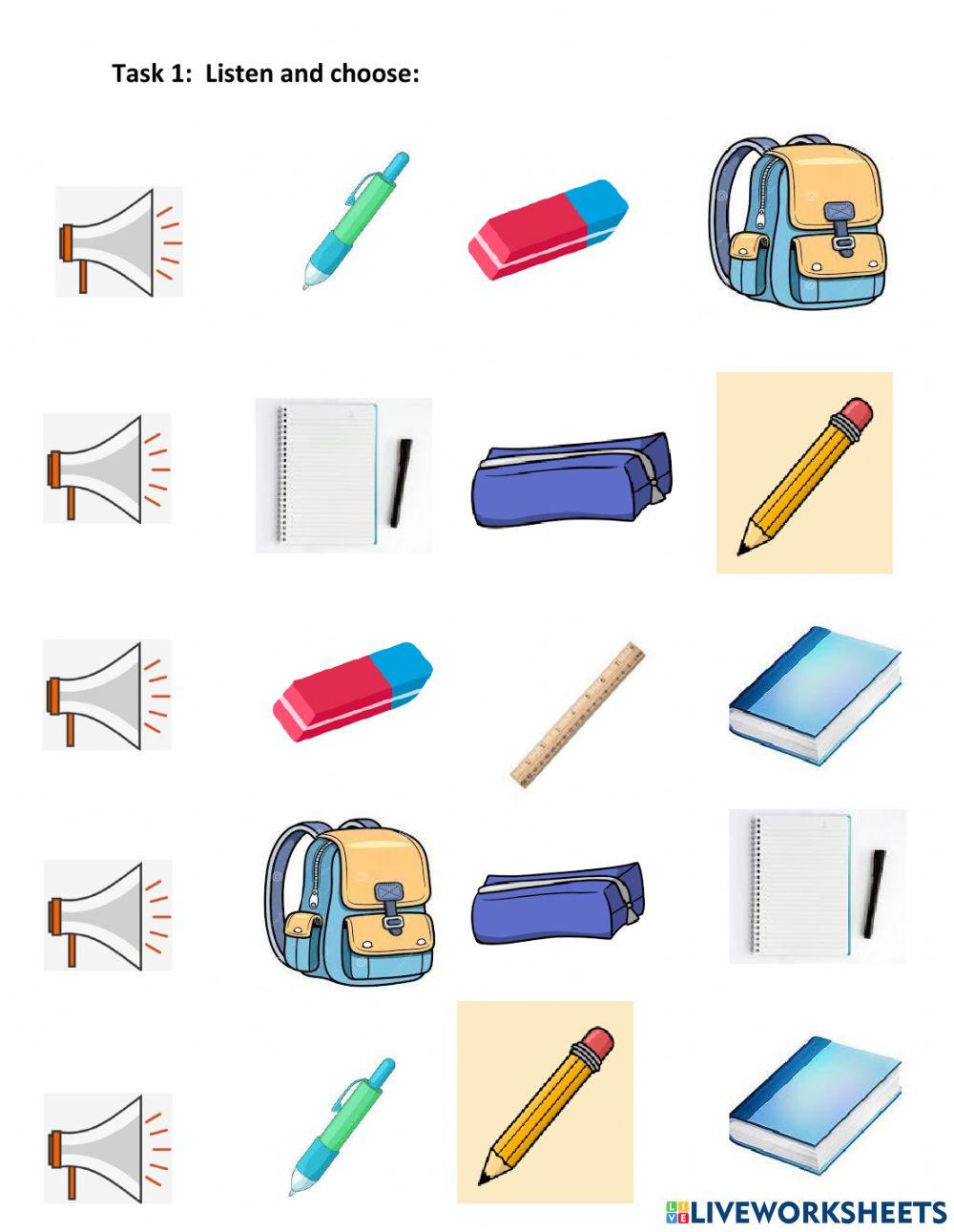 Book: Tiếng anh 3 Unit 8: My school things