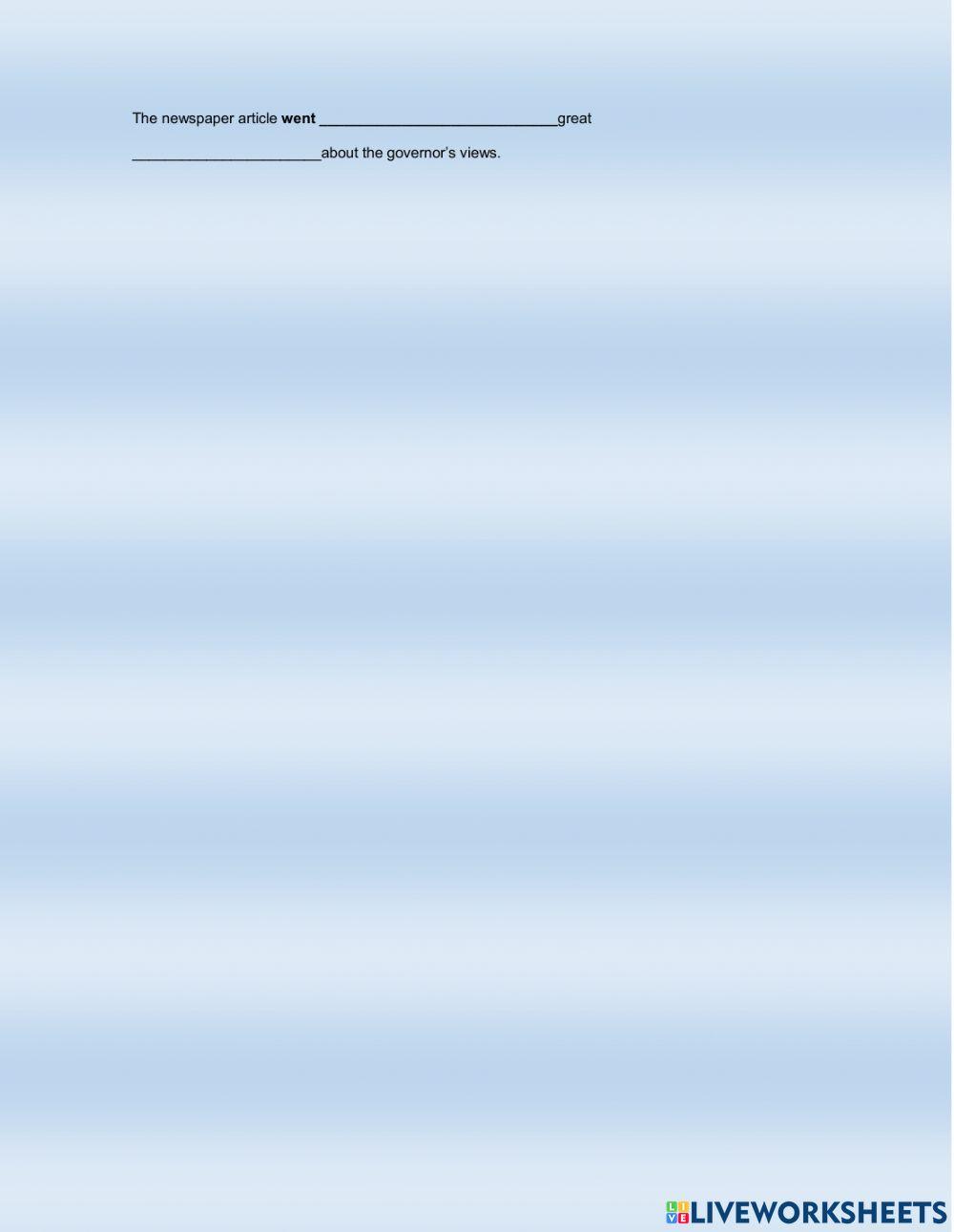 Collocation with come, do, go and make