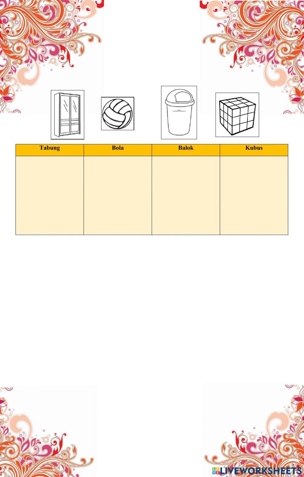 Mengenal bangun ruang