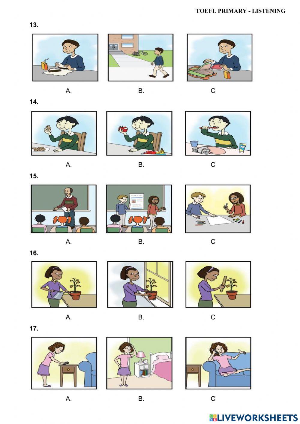TOEFL PRIMARY - LISTENING TEST