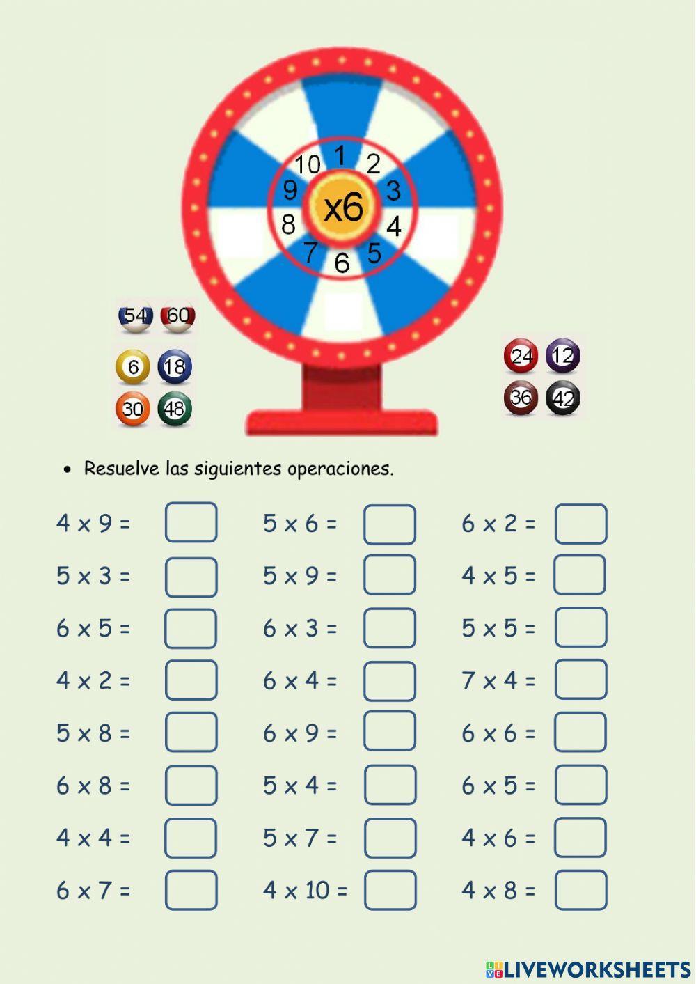 Repaso de las tablas