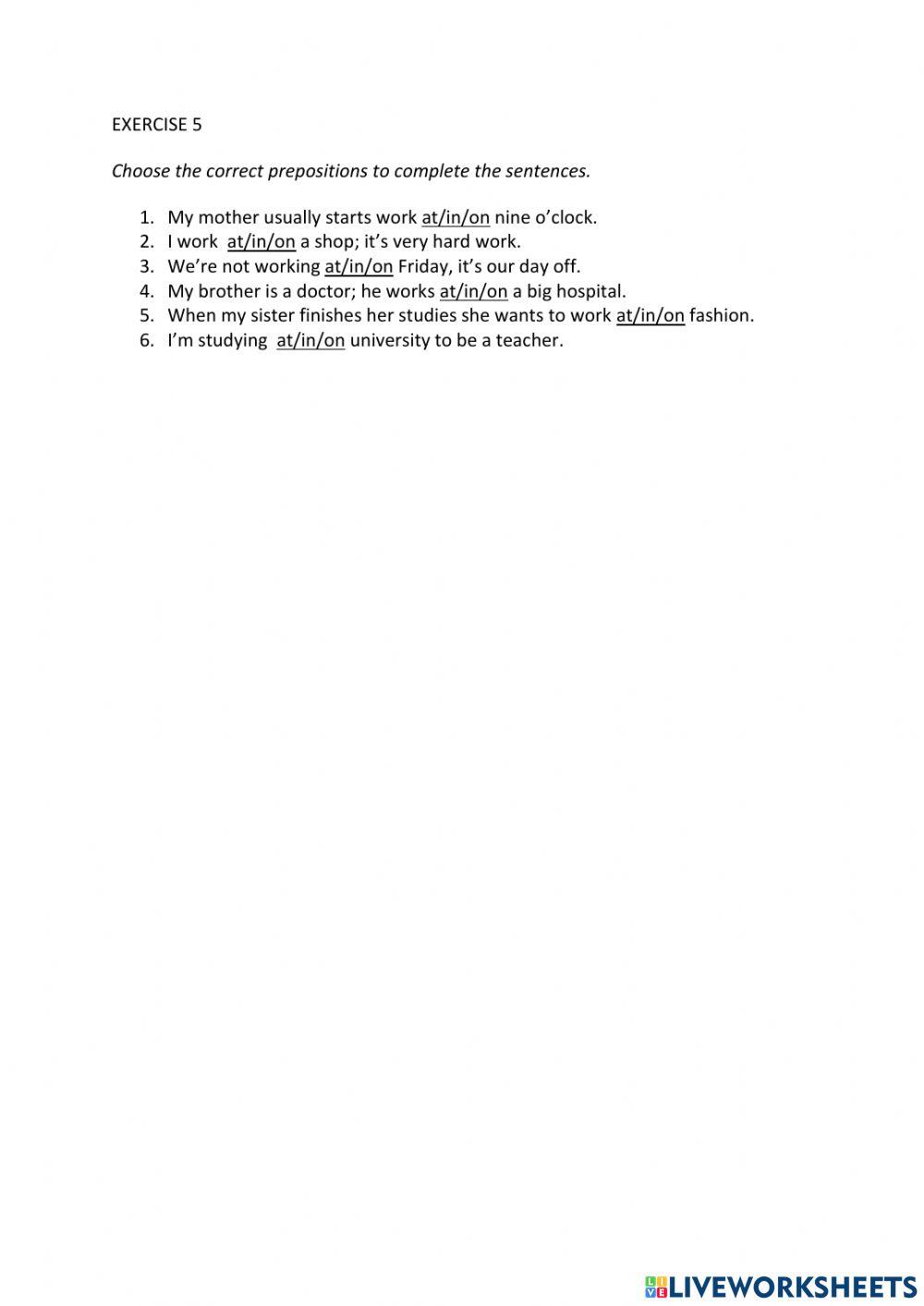 IE0, Unit 7, Listening and Speaking, Exercise 5