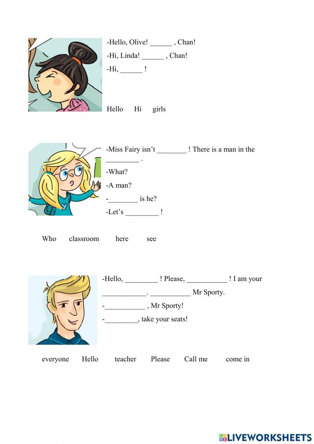 Lesson1 Online Exercise For Live Worksheets Lesson1 Online Exercise For Live Worksheets