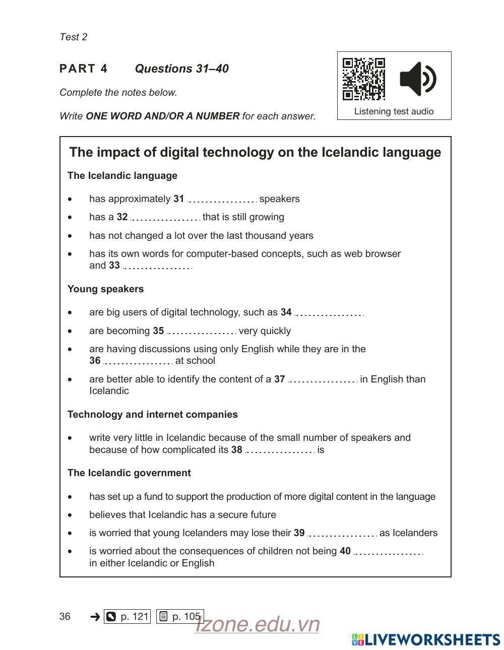 IELTS Listening test 2 Cam 17