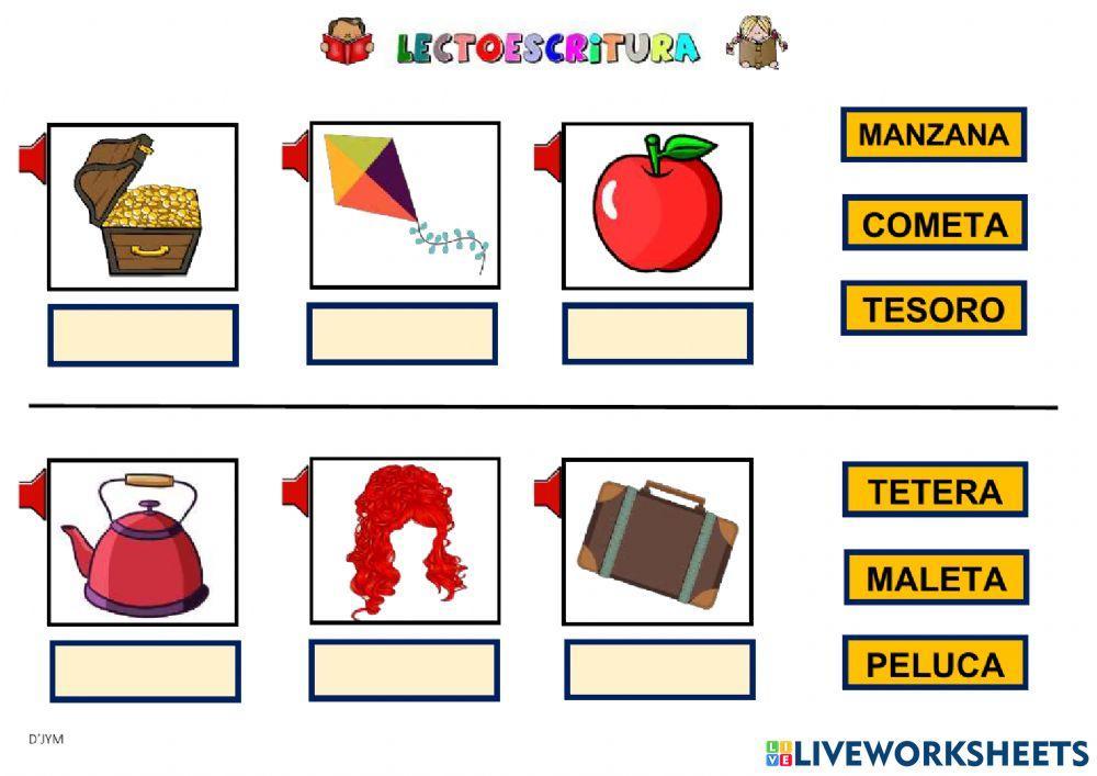 LECTO ESCRITURA - 3 SÍLABAS