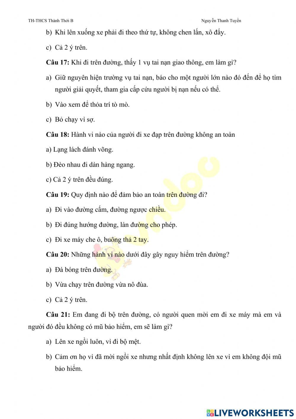 An Toàn Giao Thông