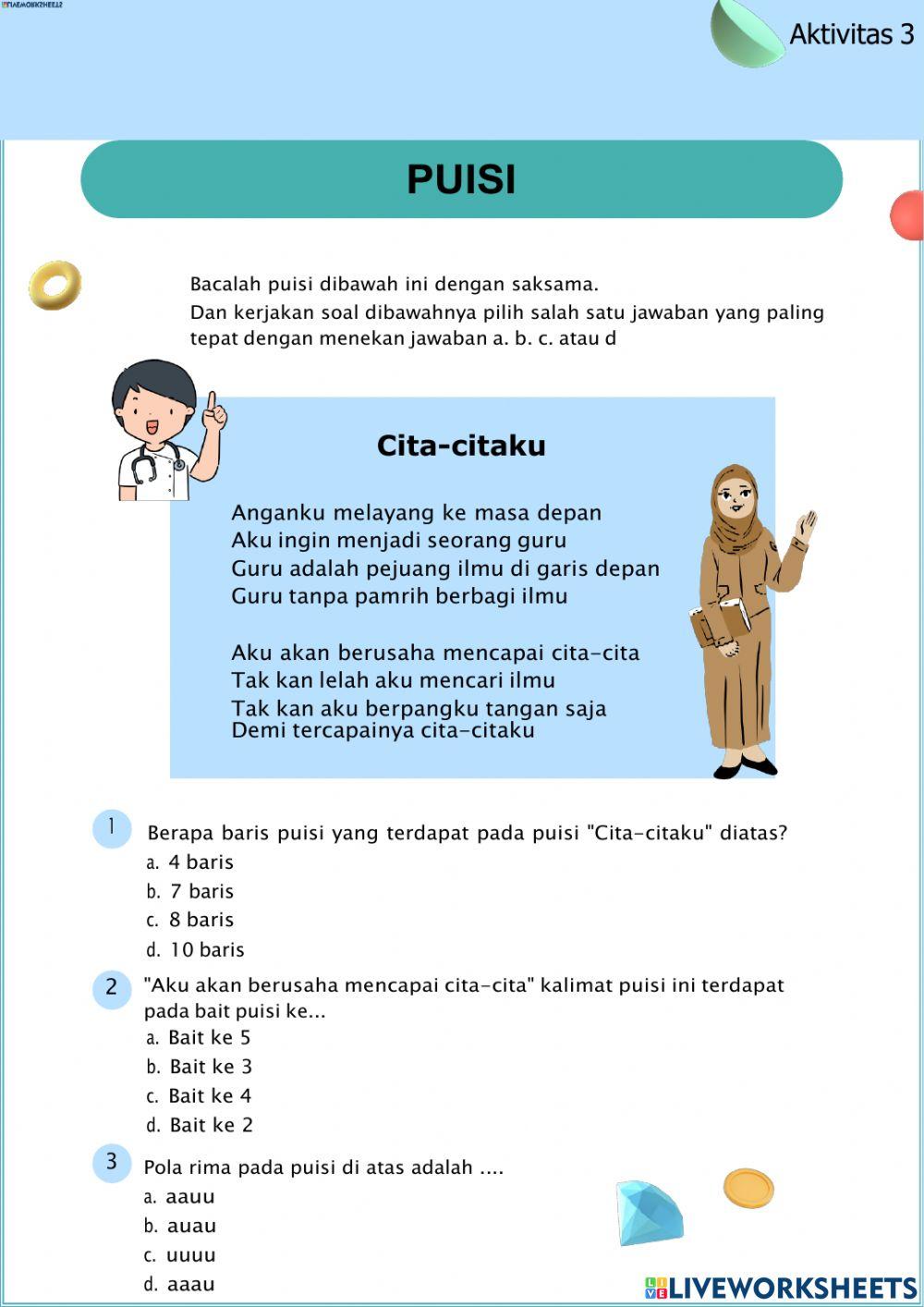 Latihan Soal Tema 6 Subtema 1 Pembelajaran 1