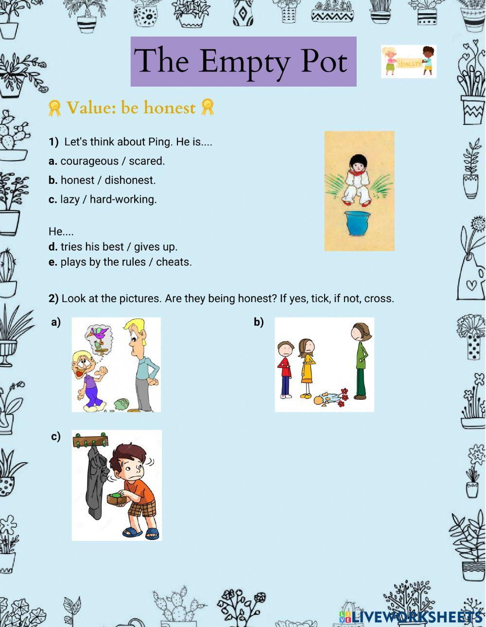 Honesty and per free interactive worksheets 2210107