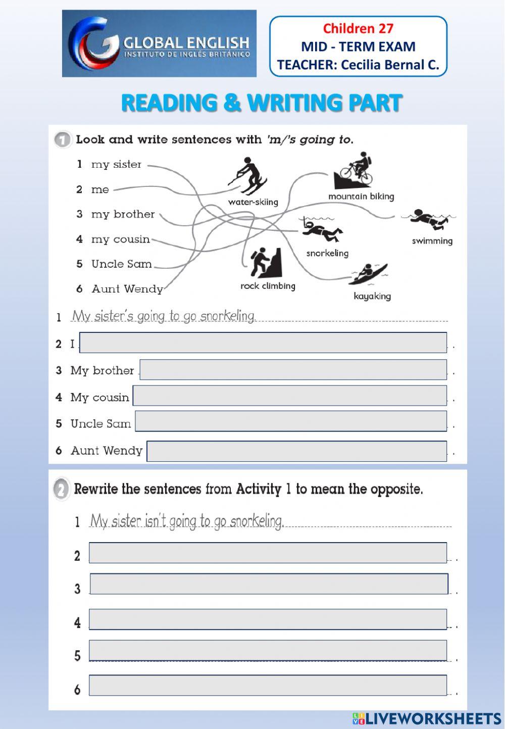 CH 27 - UNIT 9 -  MID TERM EXAM