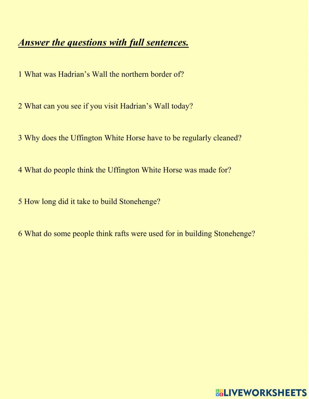 World-famous historical sites WB