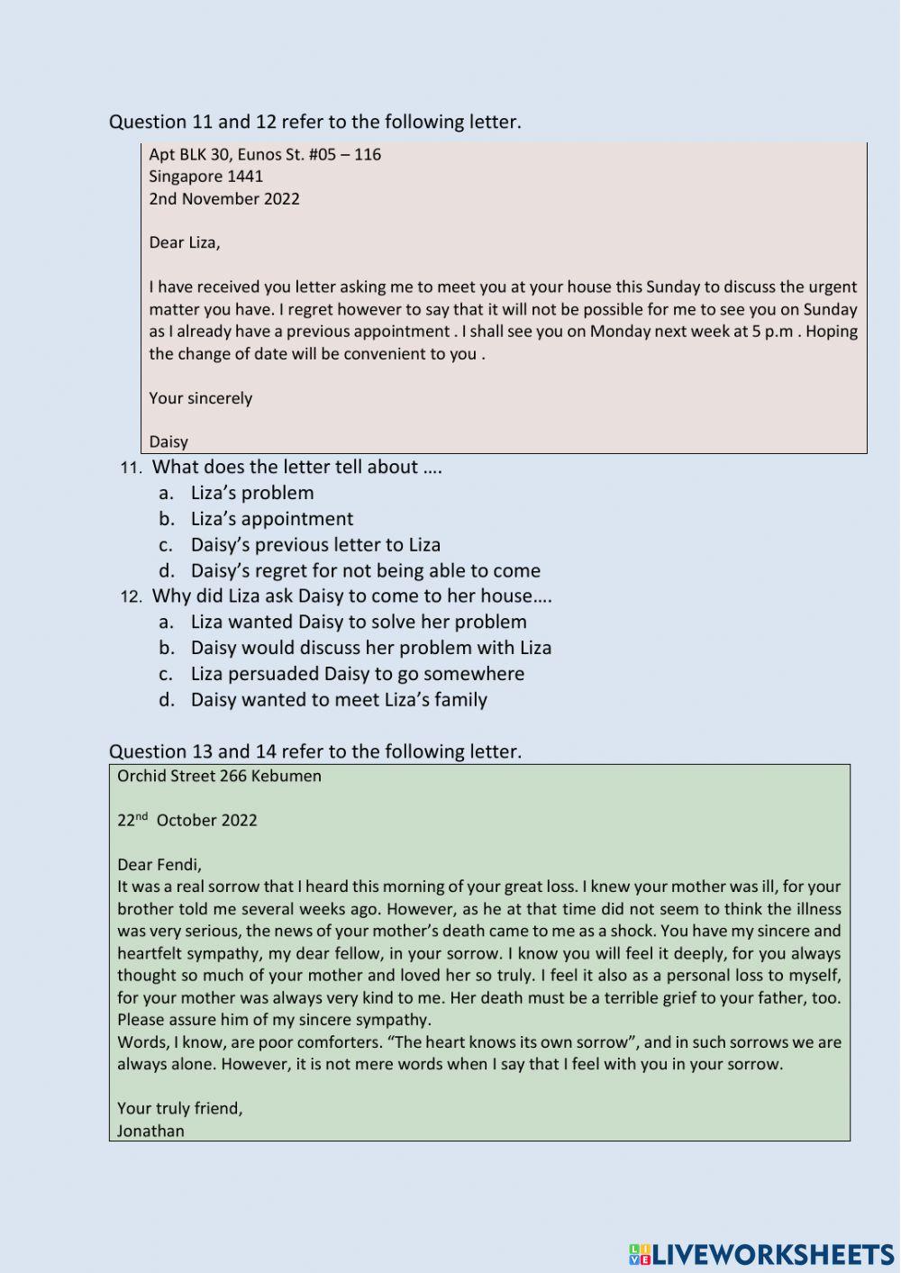 English XI gasal PAS LATIHAN