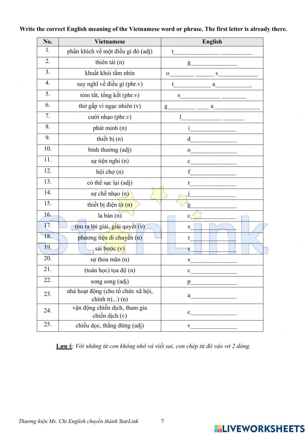 Foreign Teacher-S6-WEEK 14-U5-VOCAB 1