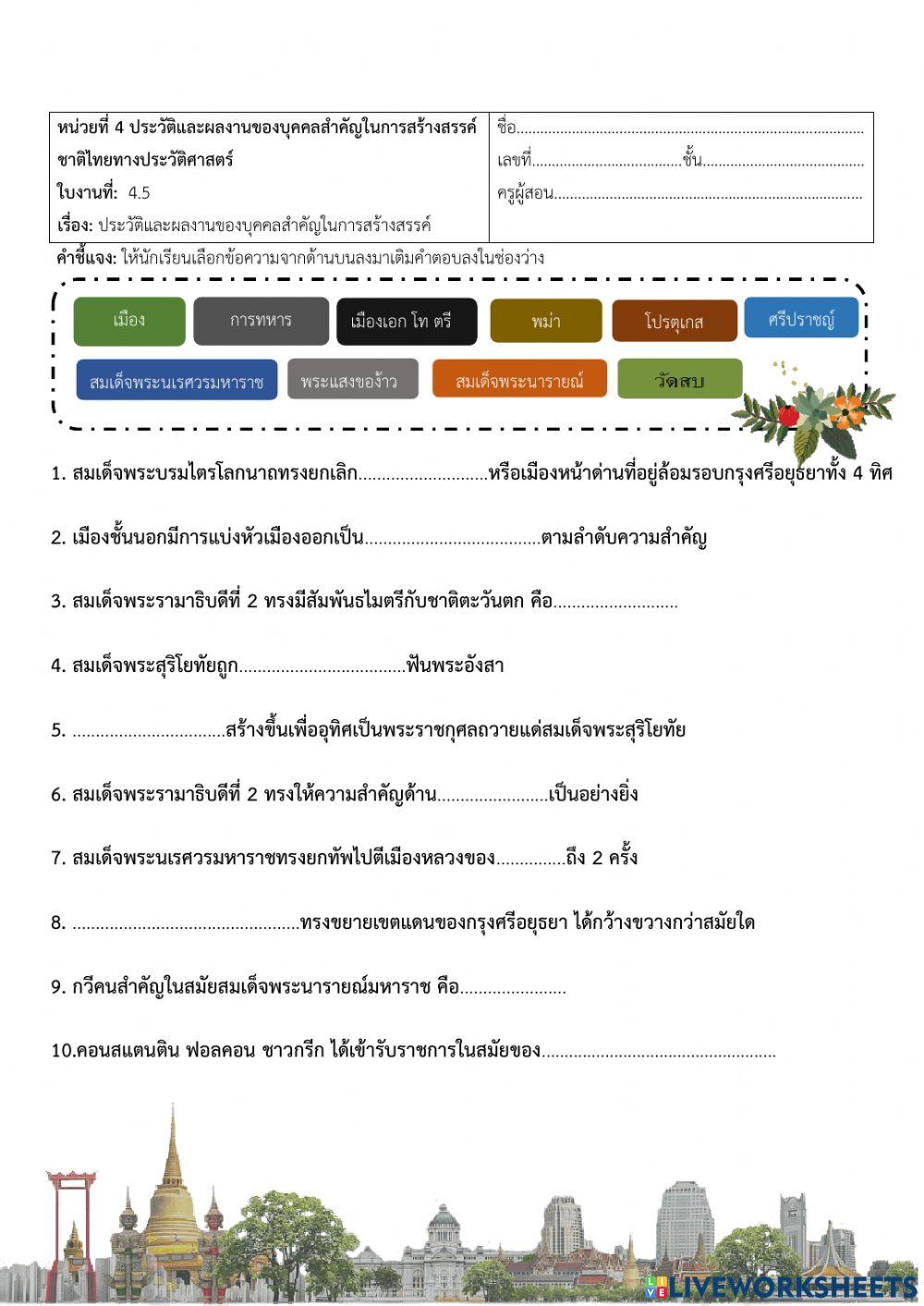 บุคคลสำคัญ