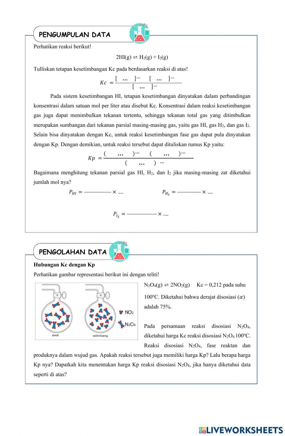 Tetapan Kesetimbangan Tekanan