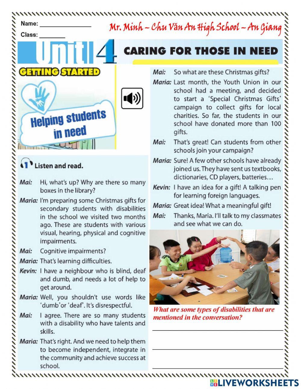 English 11 - Unit 3 - Getting Started-Language-Reading