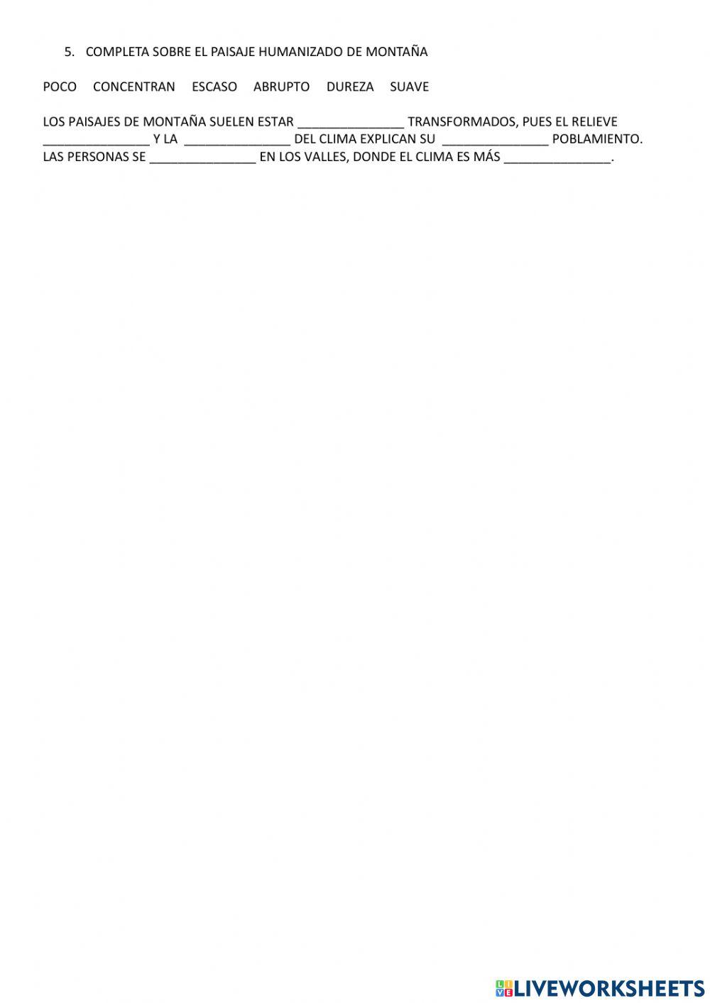 El paisaje humanizado