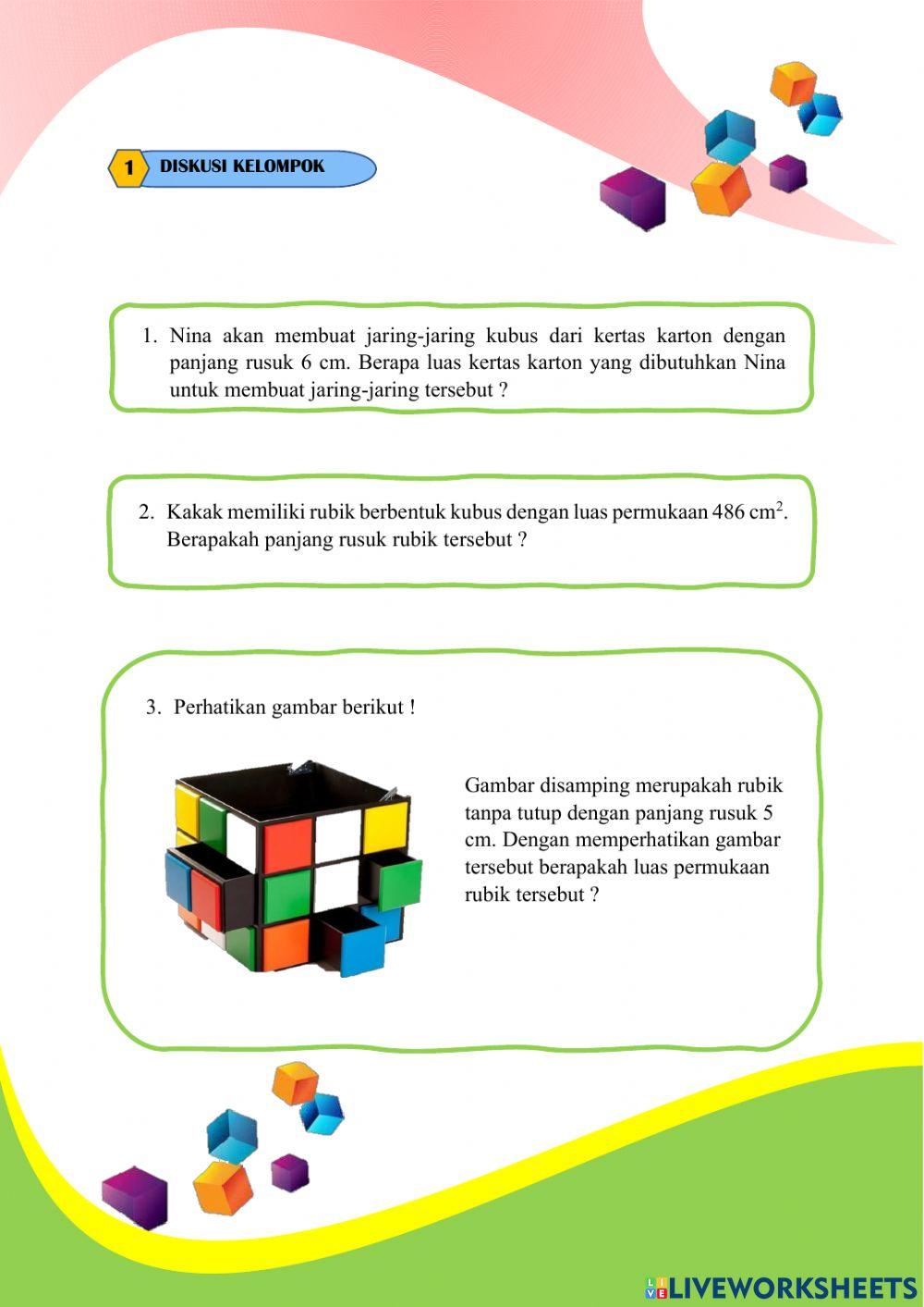 LKPD unsur dan luas kubus 8B