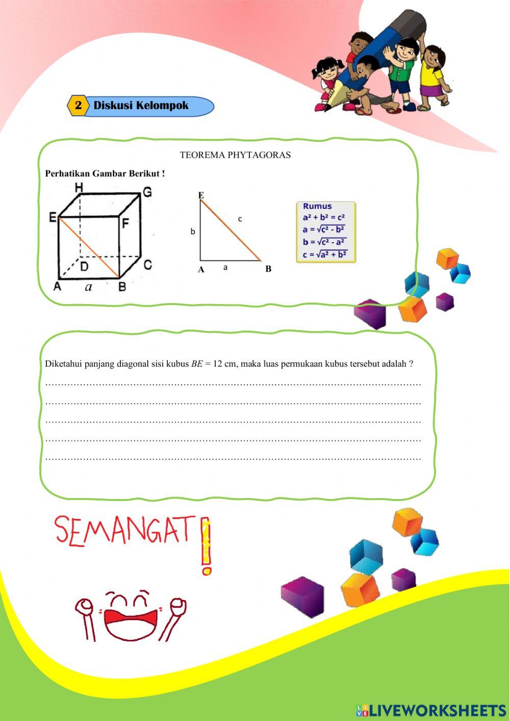 LKPD unsur dan luas kubus 8B
