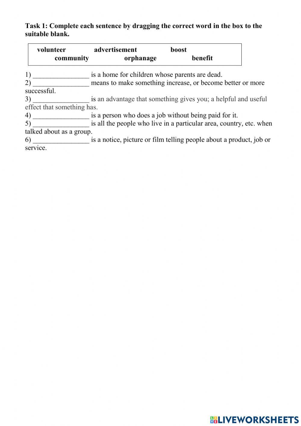 Unit 4: FOR A BETTER COMMUNITY