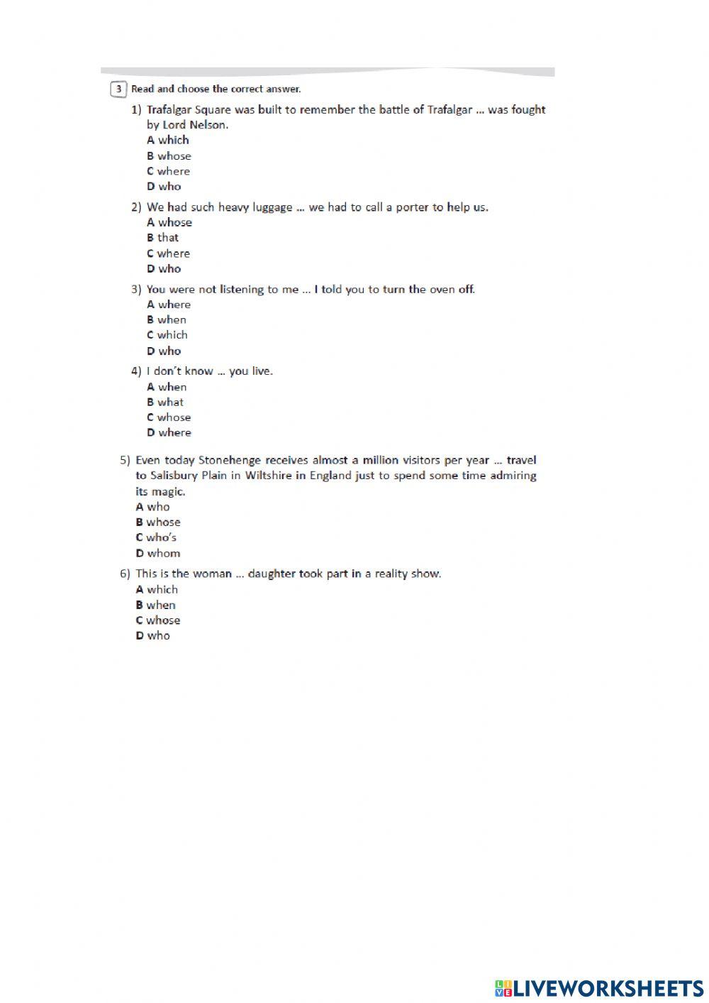 9th grade test unit 3