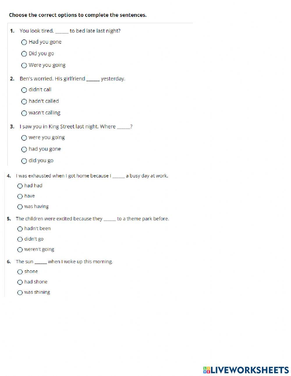 Past tenses and used to