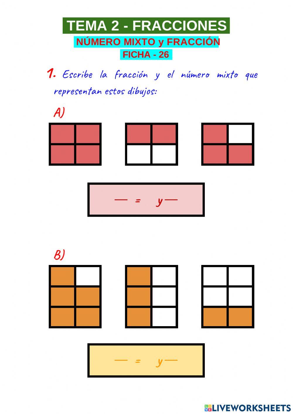 NÚMERO MIXTO y FRACCIÓN
