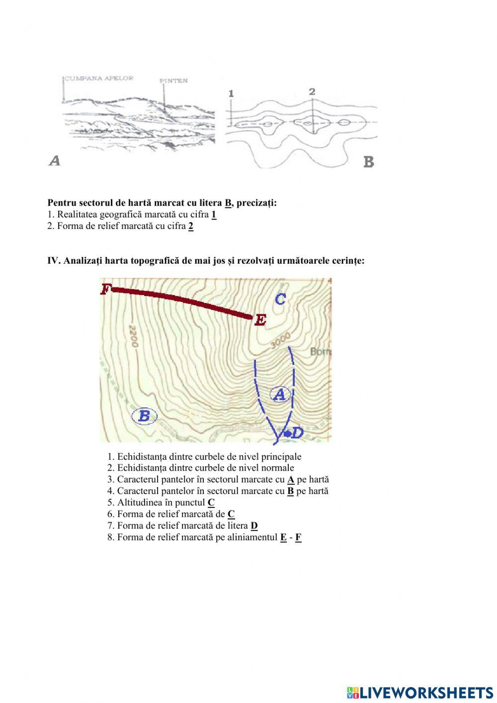 Harta topografică 2