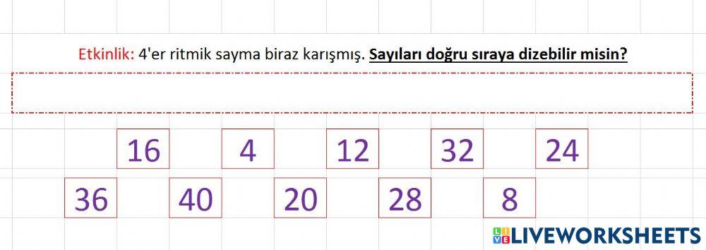 4'er Ritmik Saymalar