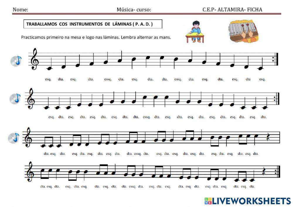 Pracitcamos escalas con P A D