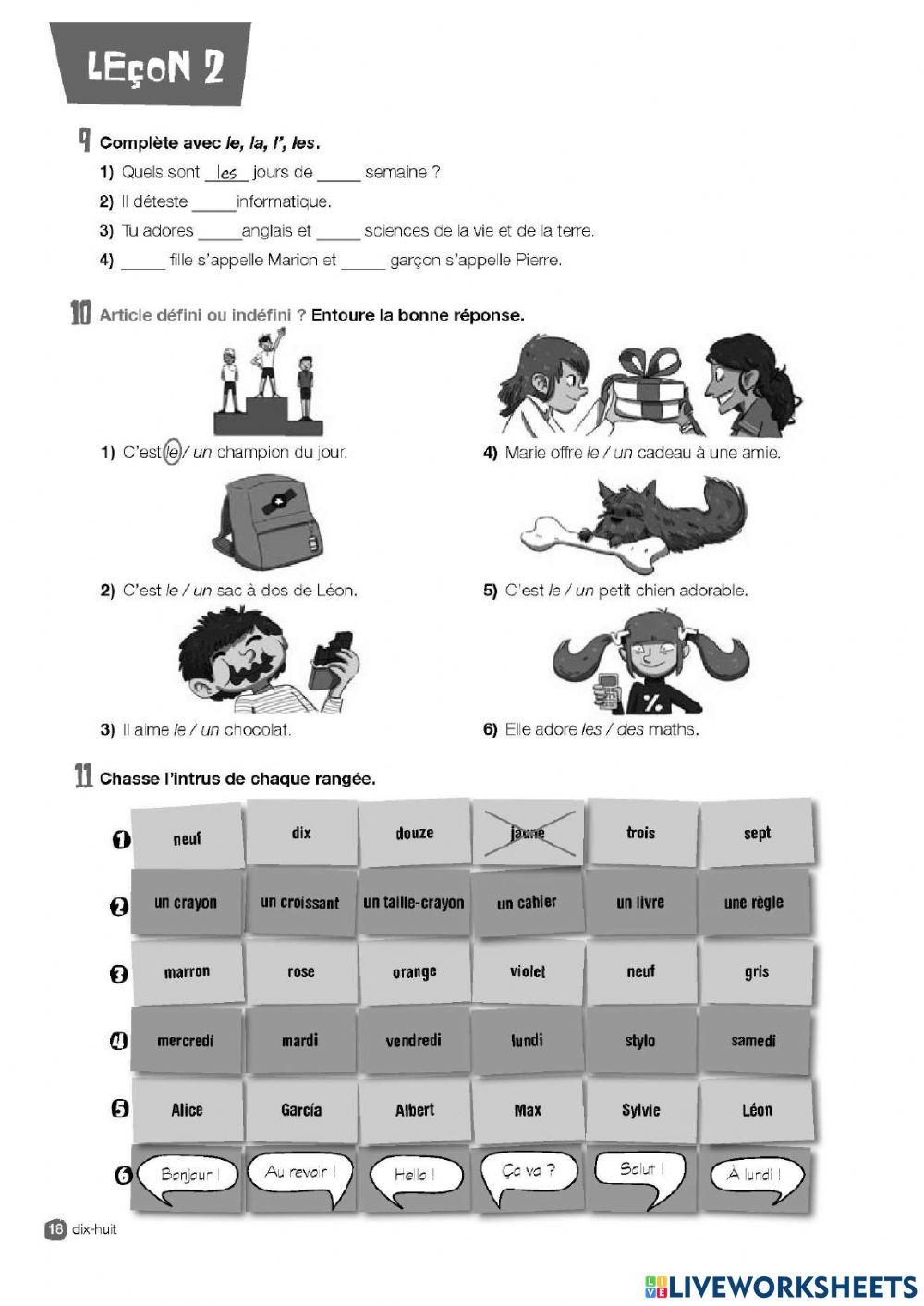 QUELLE EST TA MATIÈRE PRÉFÉRÉE?