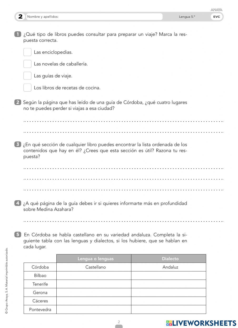 Evaluación competencial
