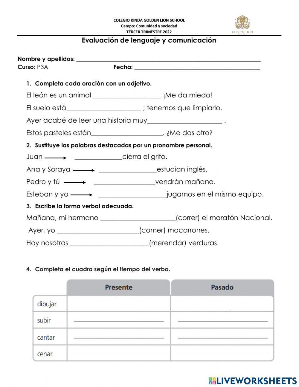 Examen 3er trimestre