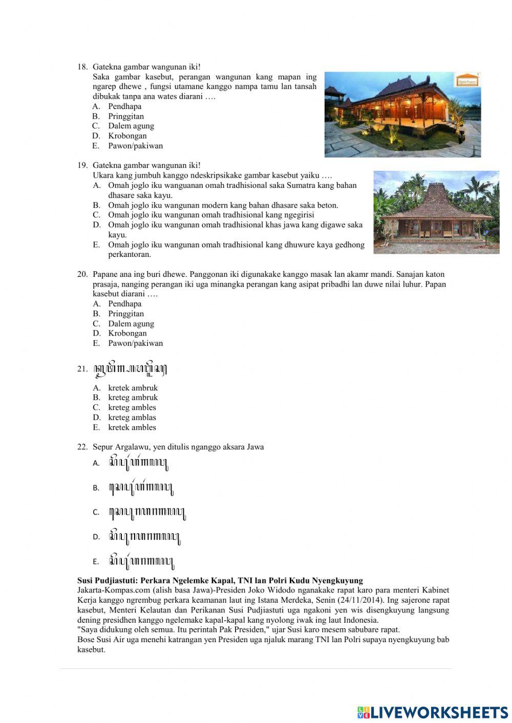 Asesmen Bahasa Jawa X 22-23