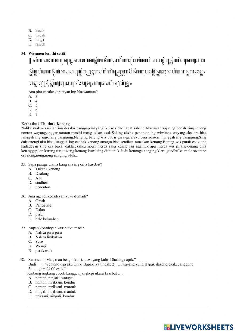 Asesmen Bahasa Jawa X 22-23