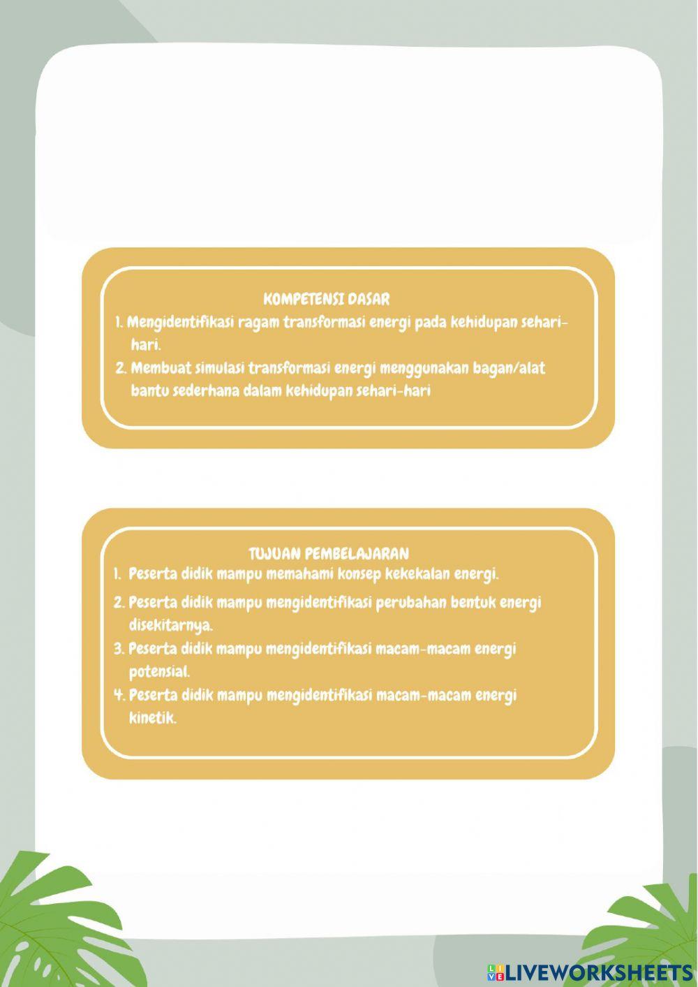 Mengubah Bentuk Energi