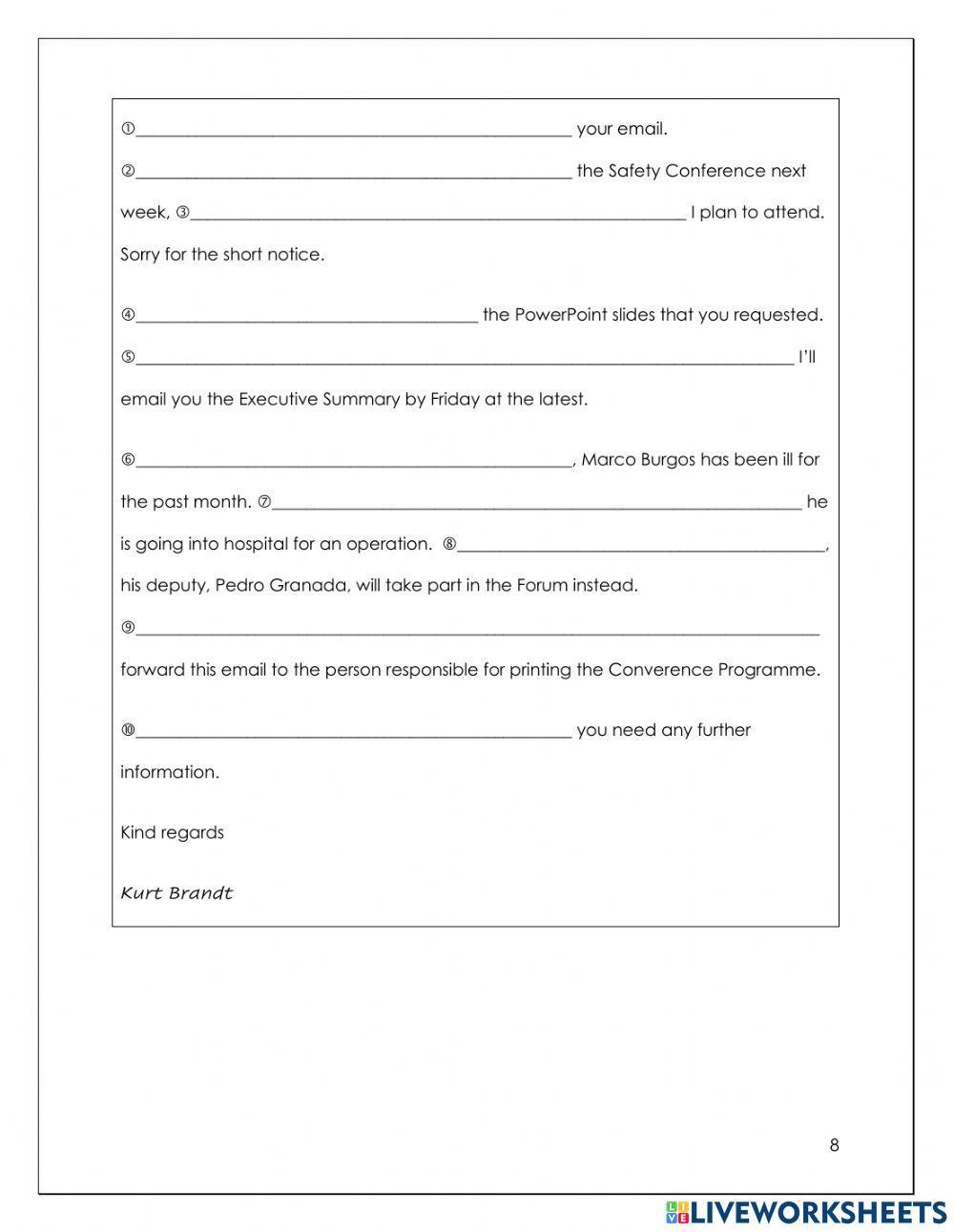 Technical English Units 1 and 2 Review