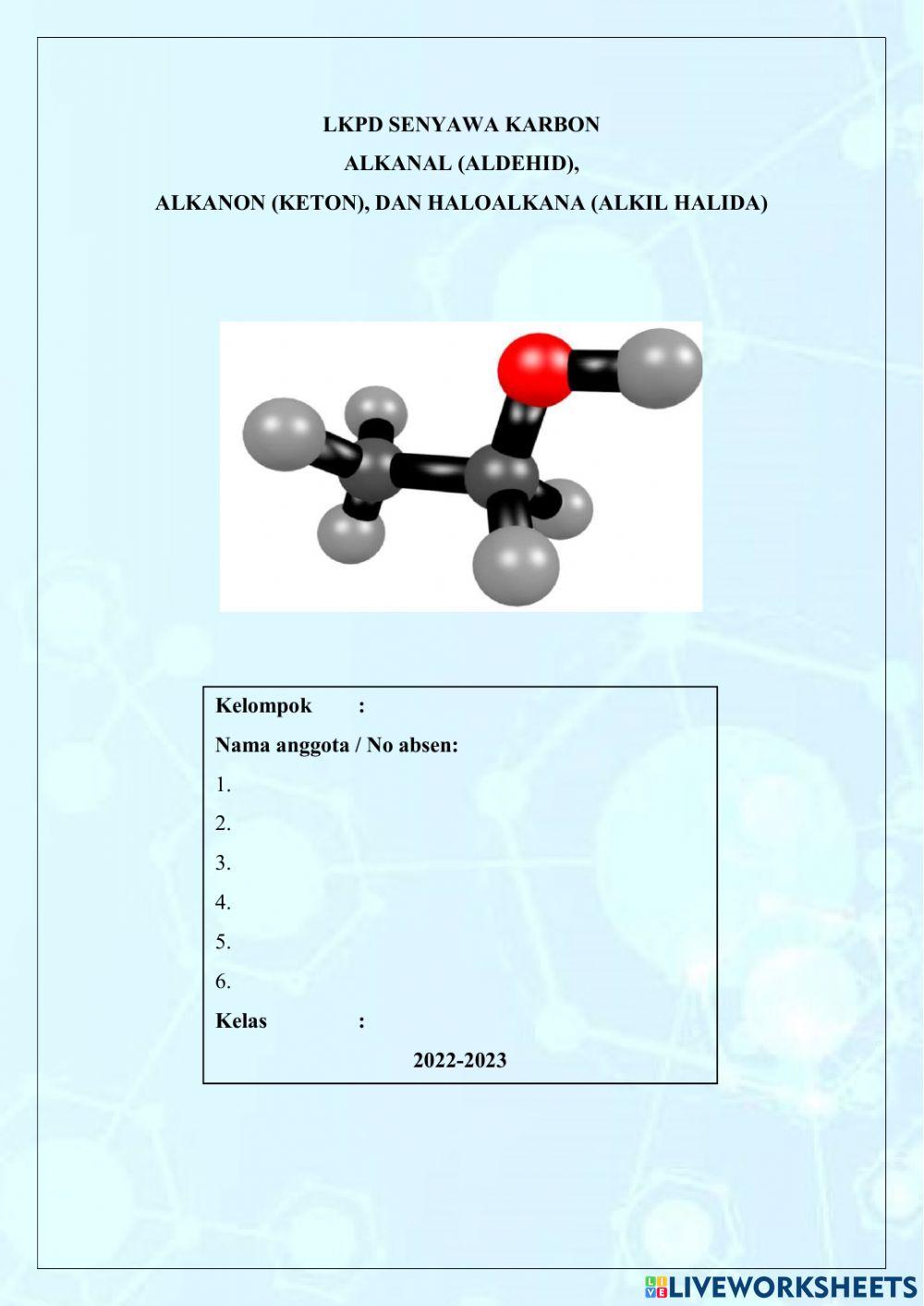 LKPD Senyawa Alkanal, Alkanon, dan Haloalkana
