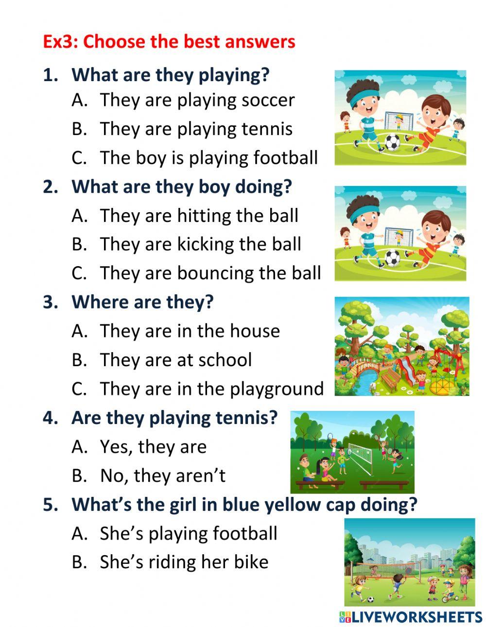 In the playground sports