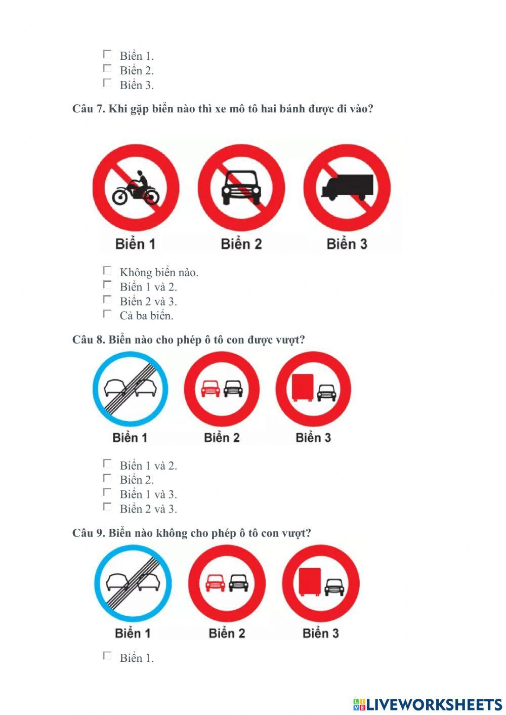 Biển Báo An Toàn Giao Thông