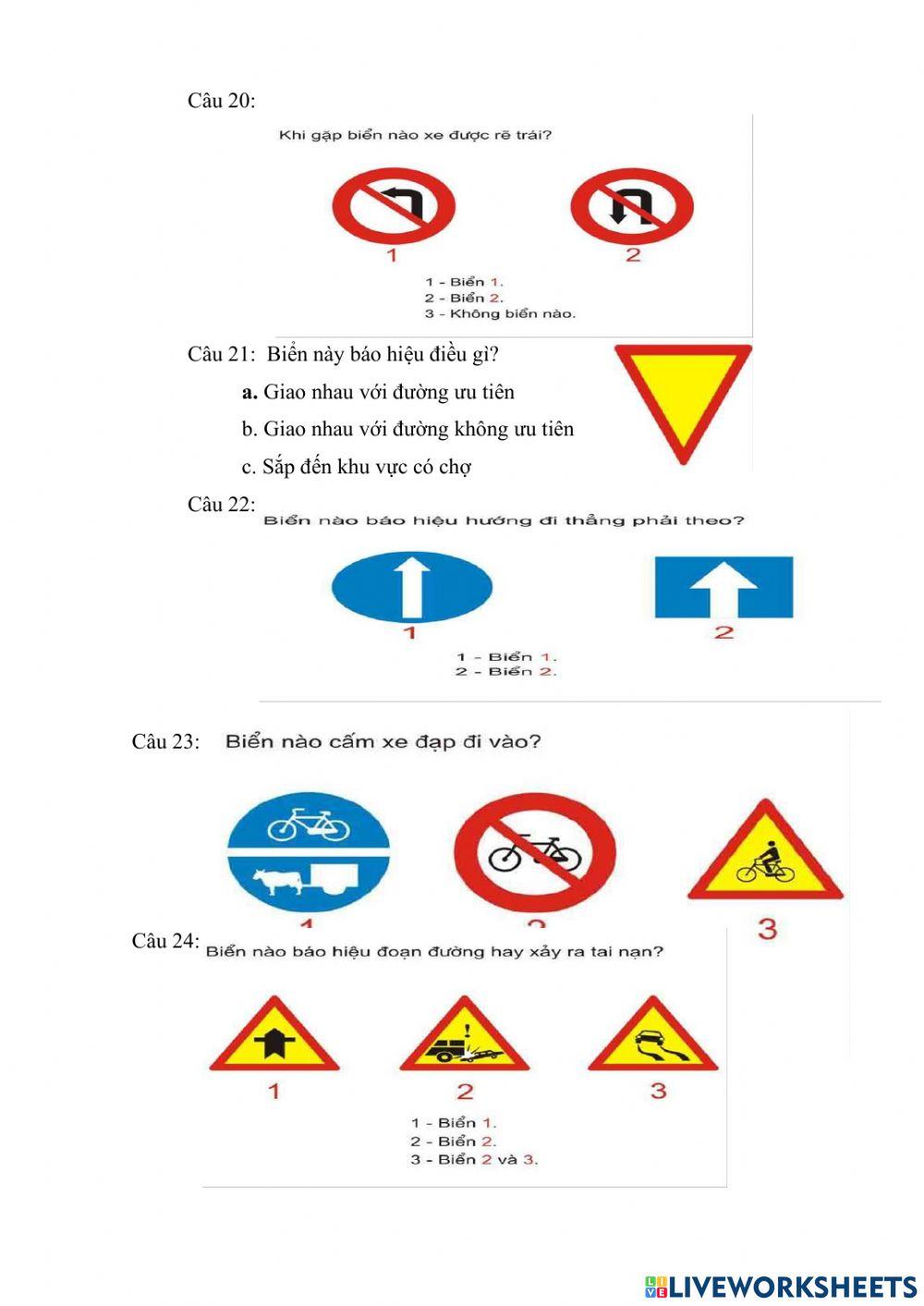 Biển Báo An Toàn Giao Thông