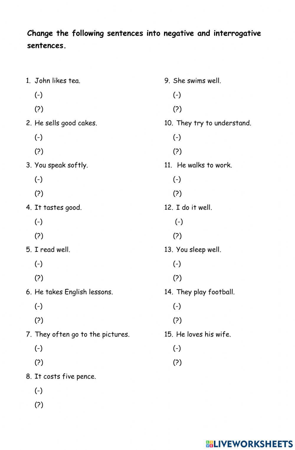 Simple present tense basic
