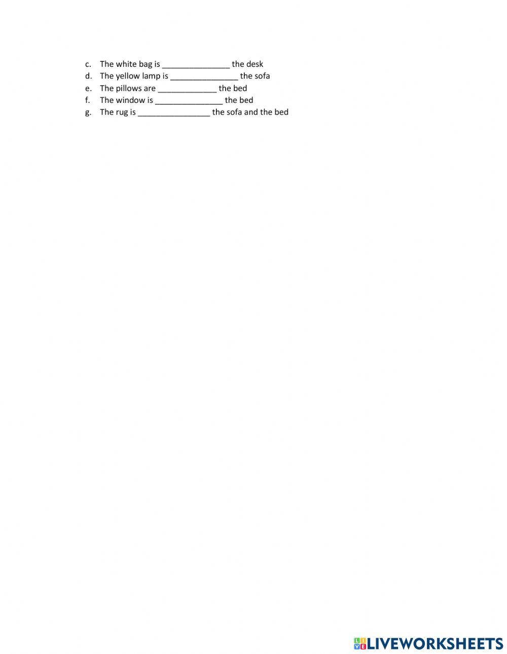 Prepositions of place