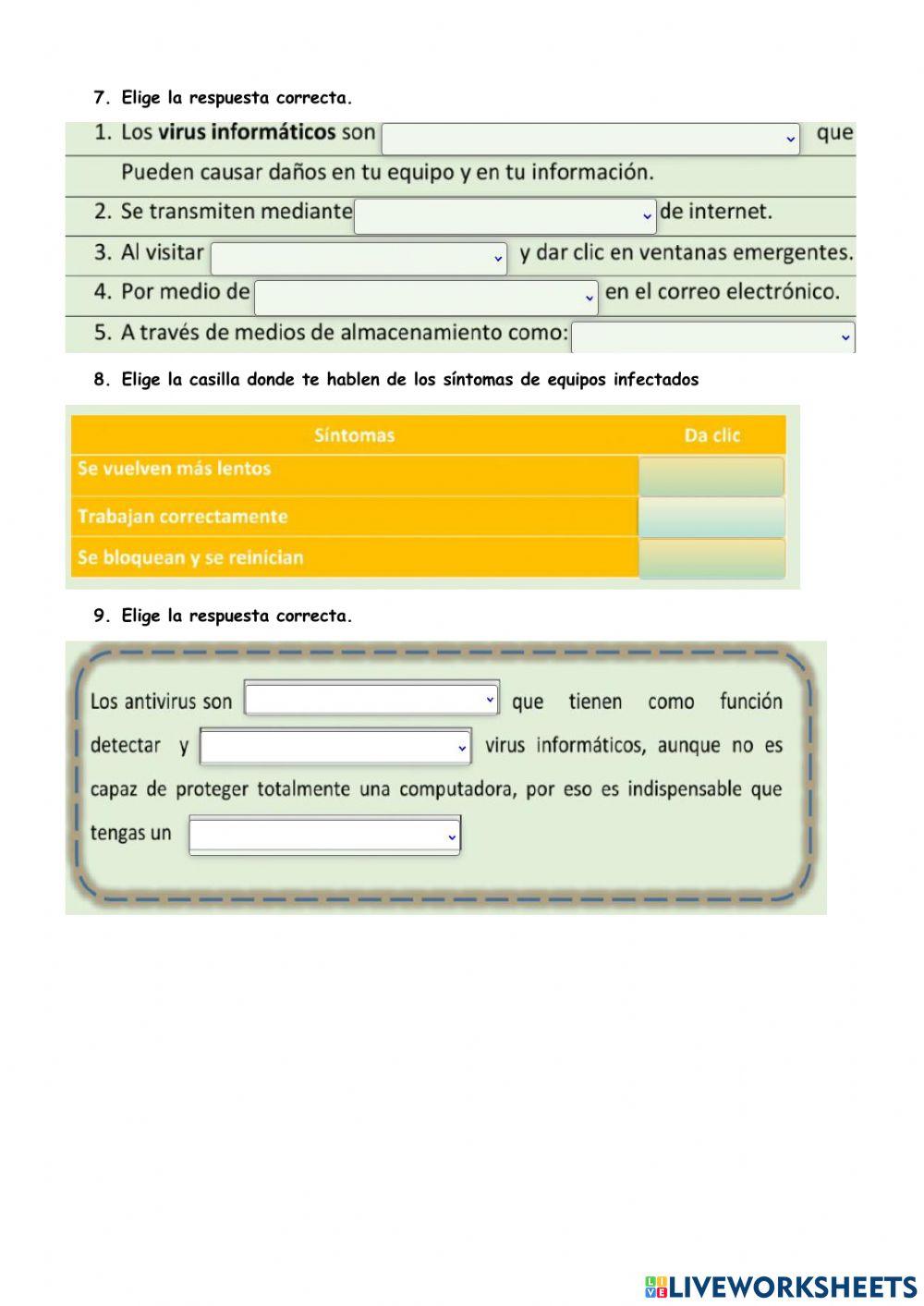 Examen 1er. periodo informática 6º prim