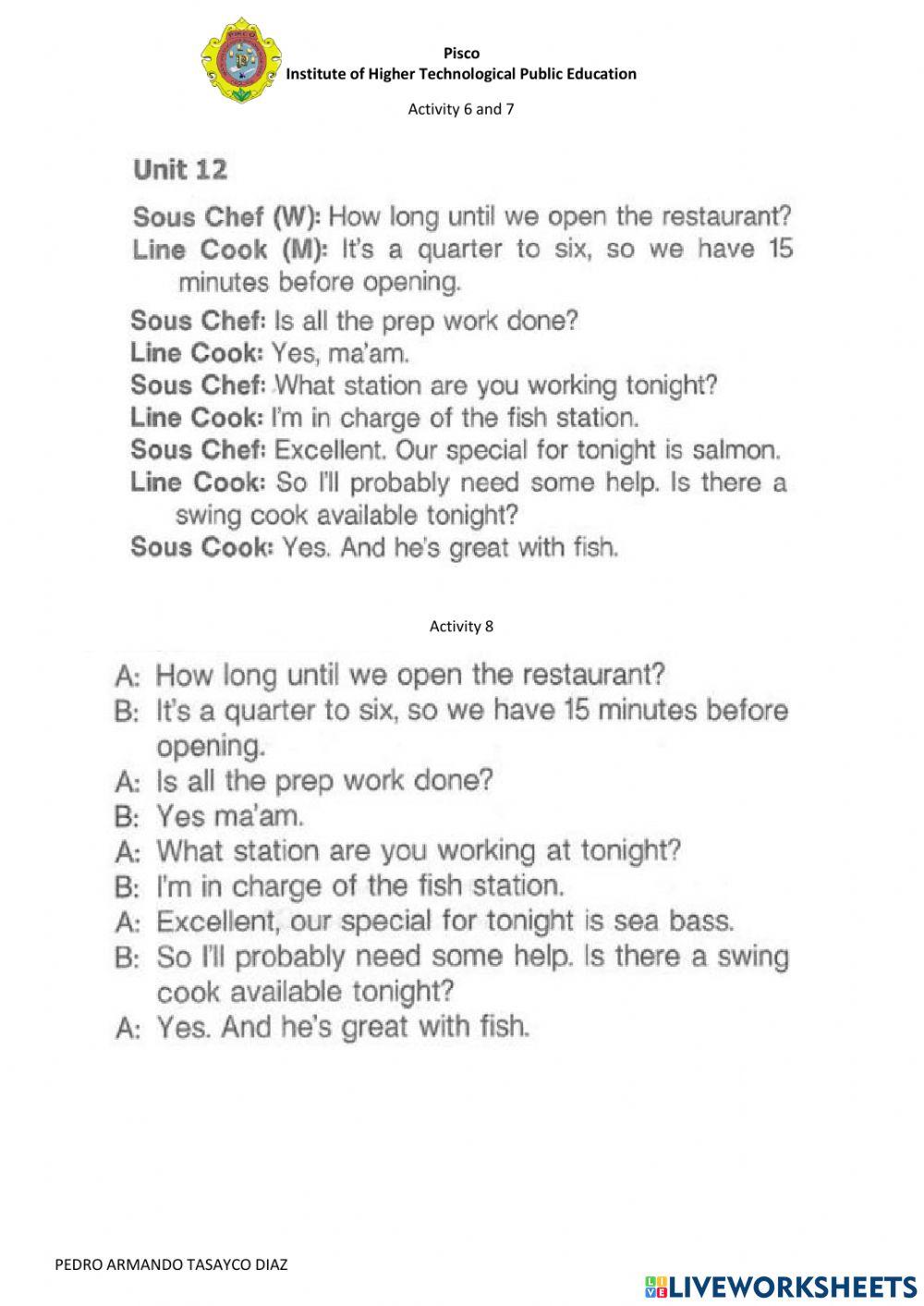 Meet the Kitchen Staff