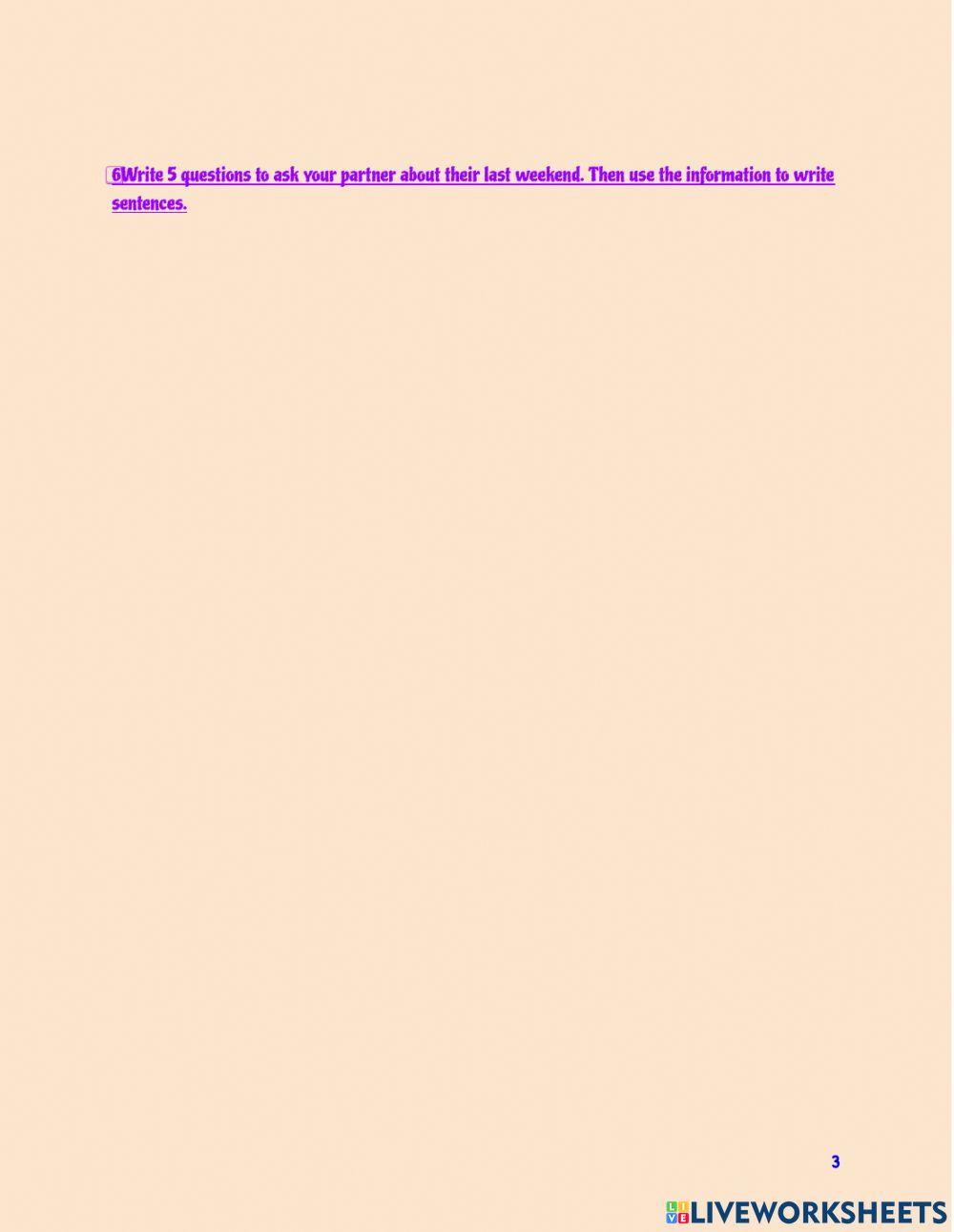 Simple Past Revision