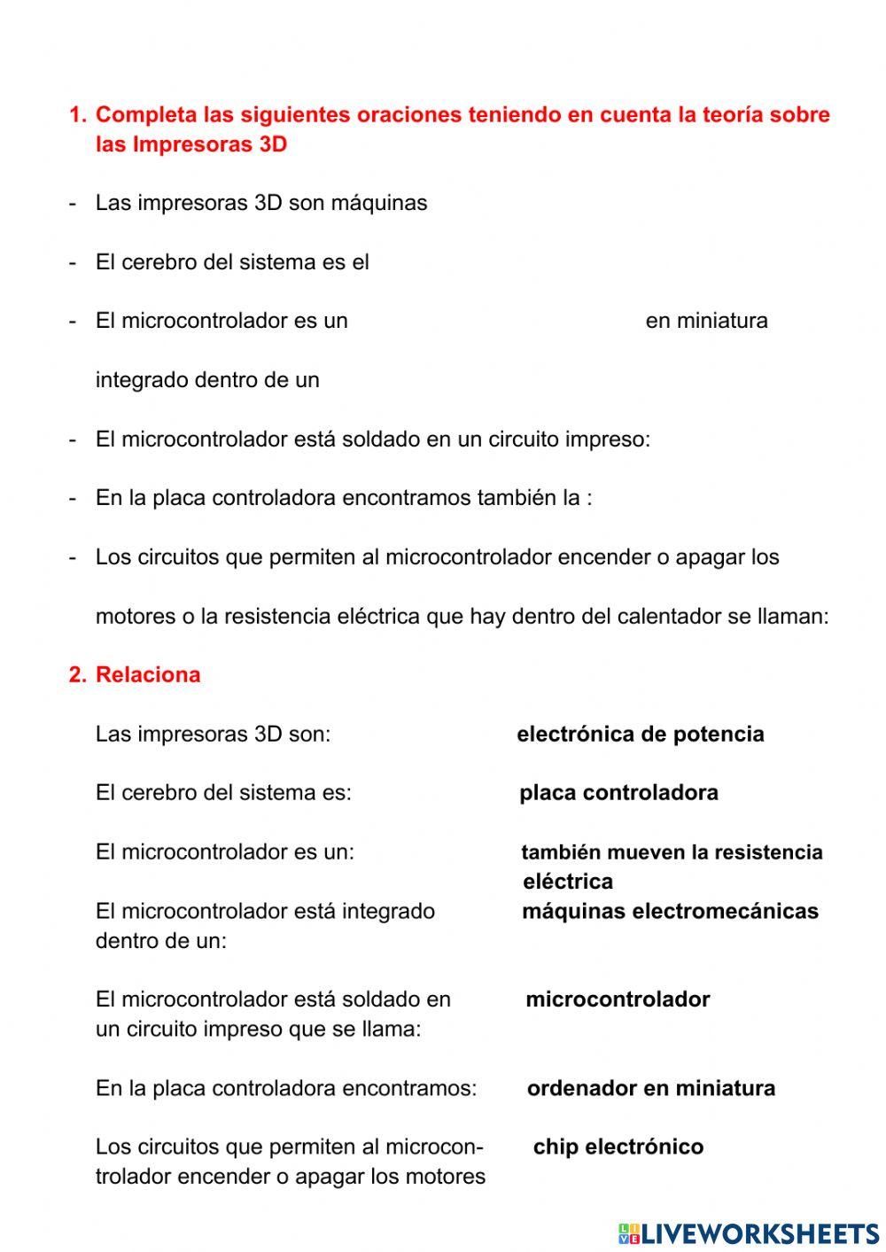 Impresión 3D ficha 3