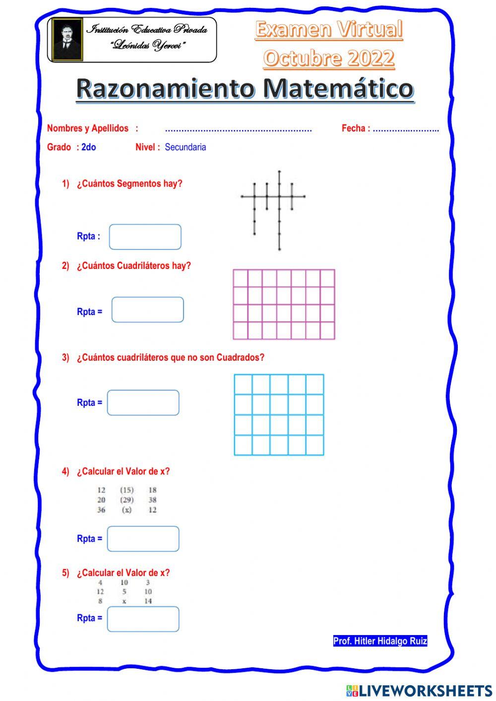 Raz Matemático 2do Sec