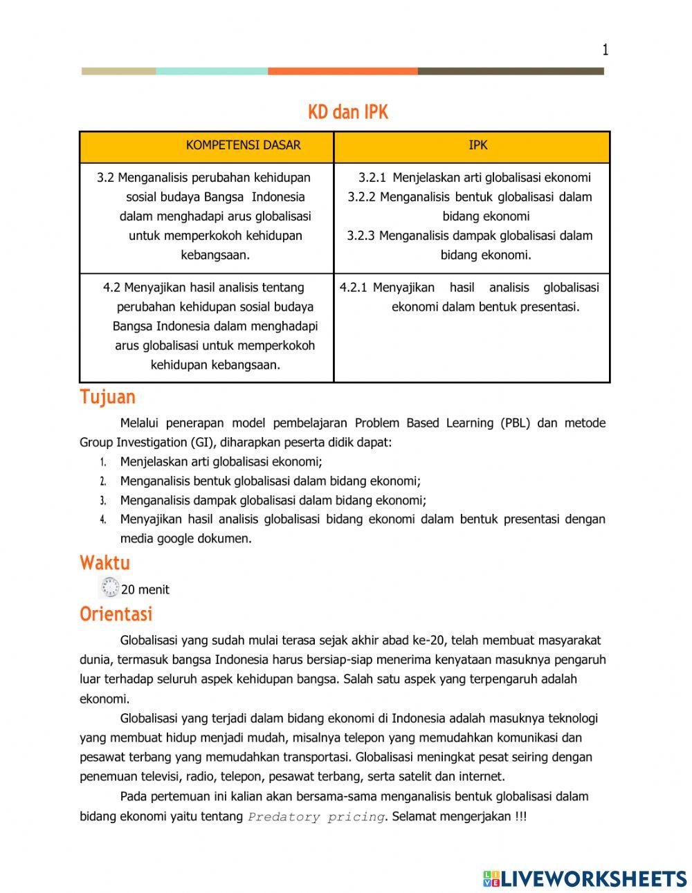 Globalisasi Ekonomi E commerce