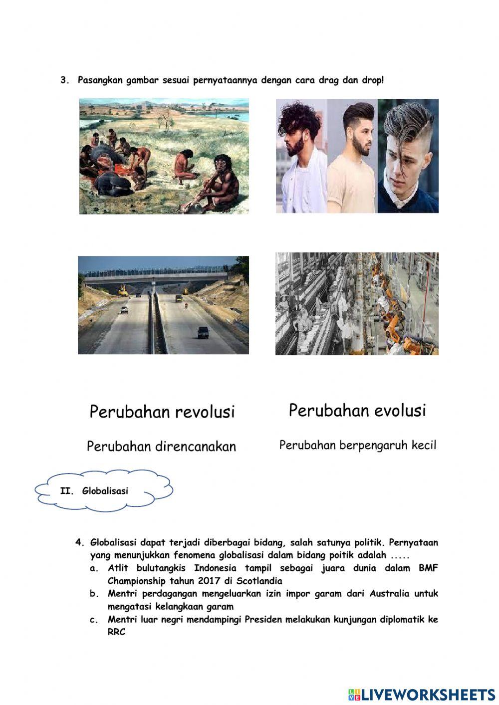 PERUBAHAN SOSIAL dan GLOBALISASI