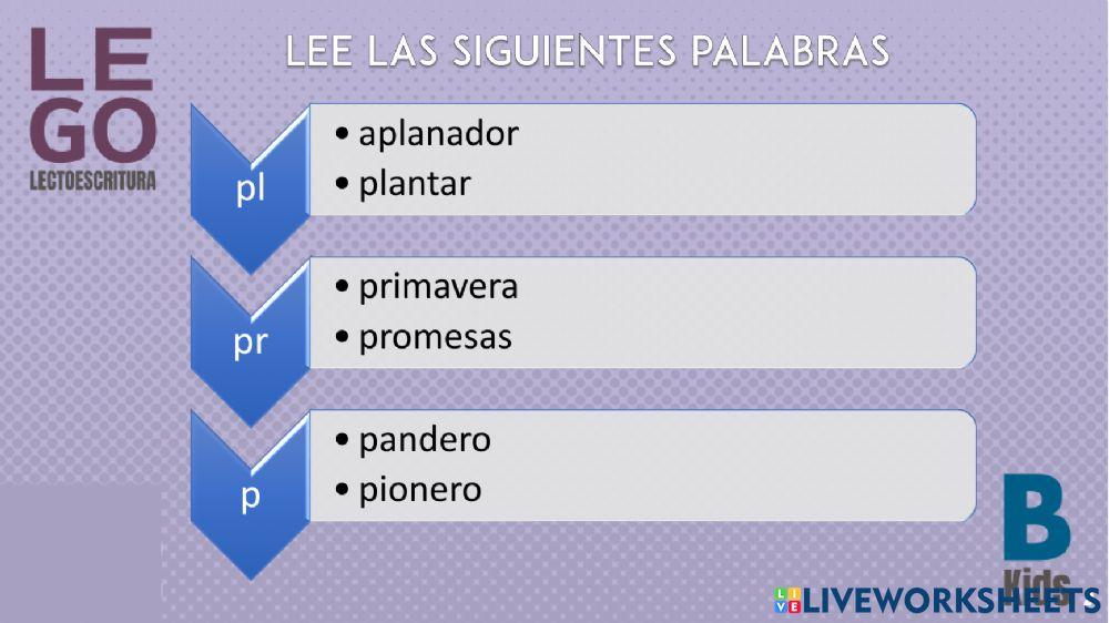 Ejercicios de pronunciación